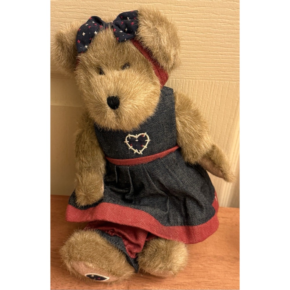 BOYDS BEARS, PATRICIA P. BEARHEART, BEST DRESSED SERIES,904081 Plush Jointed